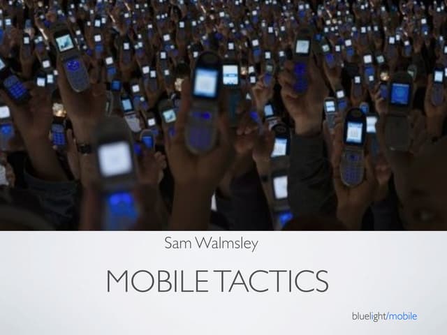 Mobile marketing for healthcare and pharmaceutical- EyeForPharma presentation...