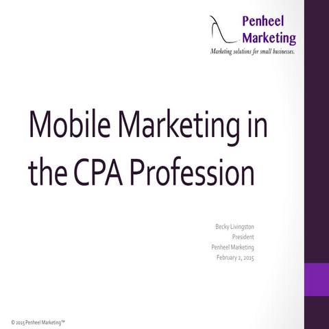 Mobile Marketing in the CPA Profession
