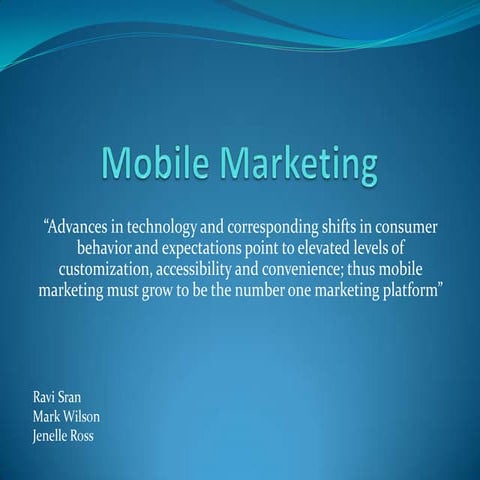 Mobile Marketing