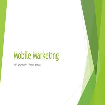 Mobile marketing presentation