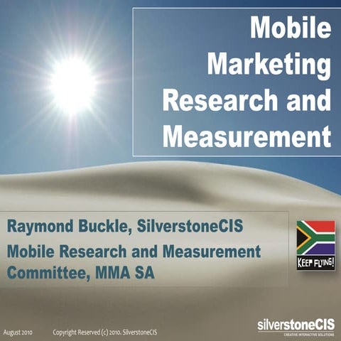 Mobile Marketing Research MMA South Africa