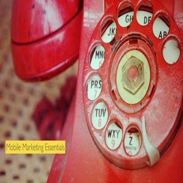 Mobile Marketing Essentials Workshop