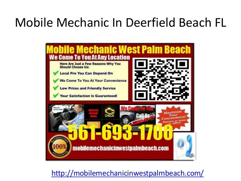 Mobile Mechanics in Deerfield Beach FL Auto Car Repair