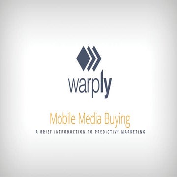 Mobile media buying 