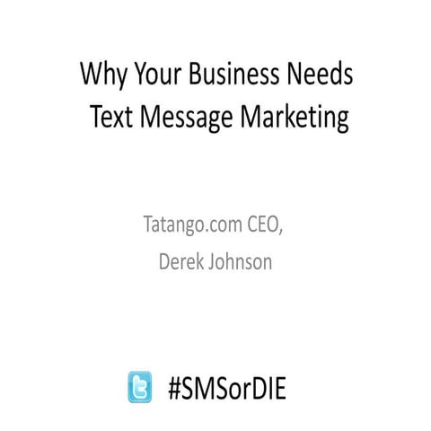 SMS Marketing Seminar