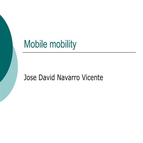 Mobile mobility | PPT