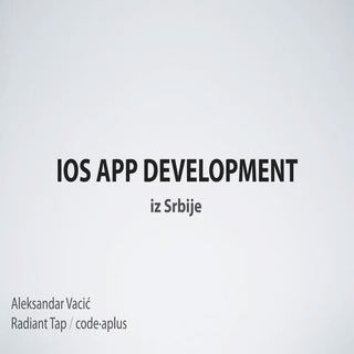 Aleksandar Vacić - iOS App Developm...