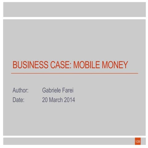 Mobile Money Overview | PDF