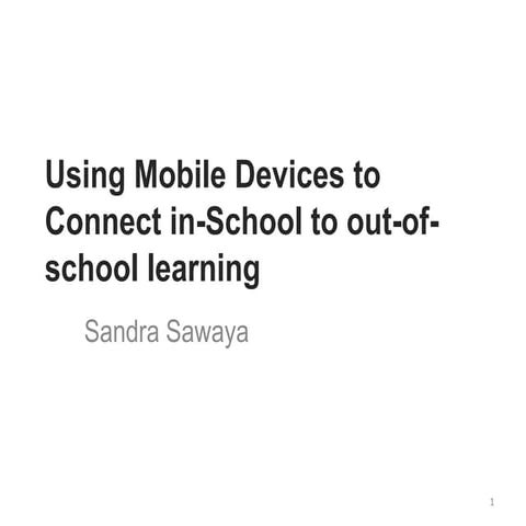 Connecting in-school to out-of-school learning. #MobileMSU