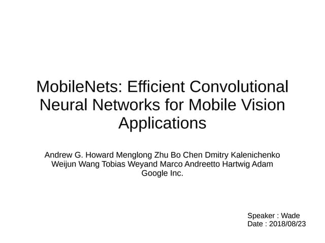 Mobilenetv1 v2 slide