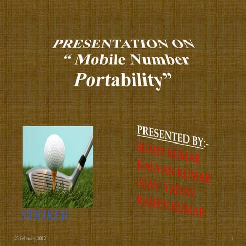 Mobile number portability