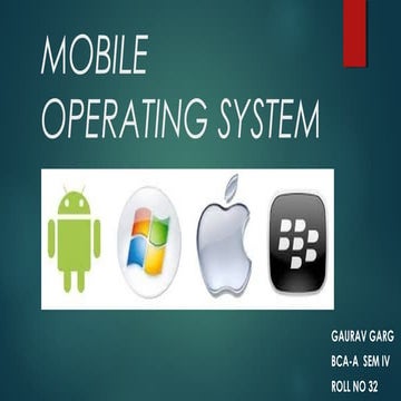 Different type of Mobile operating systems 