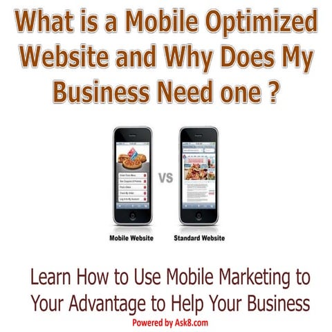If you website is not mobile ready, You can loose your search engine position 