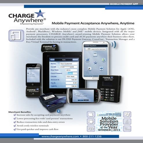 CHARGE Anywhere Mobile Payment Application_English