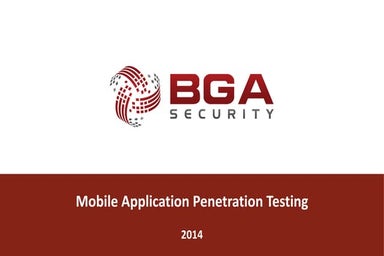 Mobile Application Penetration Testing