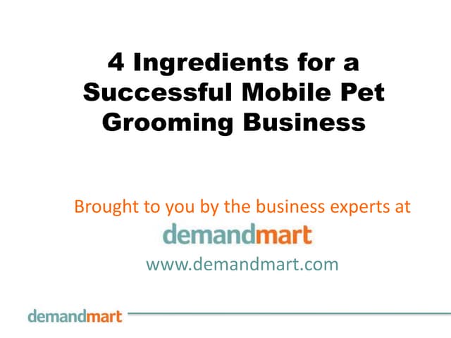 A closer look at Branding Mobile Pet Grooming Business