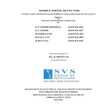 Mobile phone detector pdf