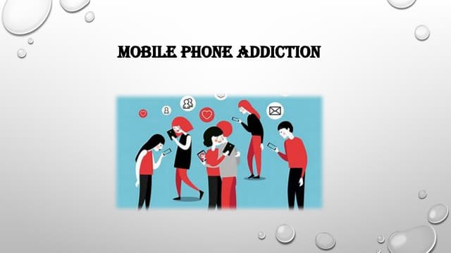 Illustration of Mobile Phone Dependence Programs