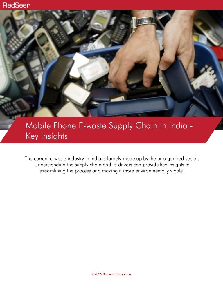 Mobile phone e waste supply chain in india