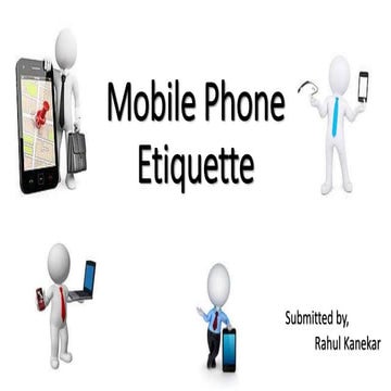 Mobile phone etiquette