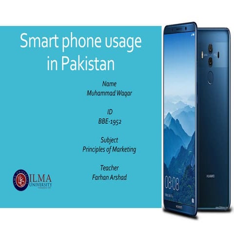 Mobile phones usage in Pakistan | PDF | Smartphones | Consumer Electronics