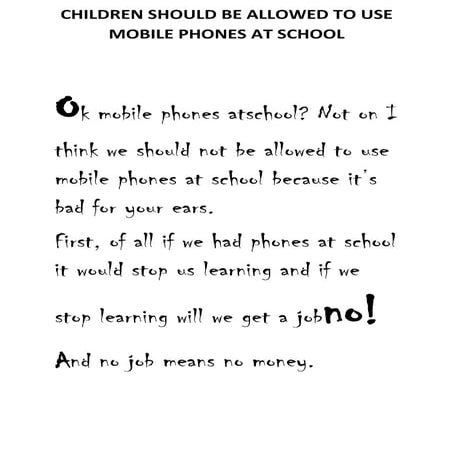 No Cell Phones in School | PPT