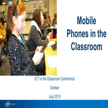 Mobile phones in the classroom by Shelley Shott