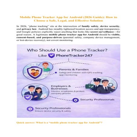 SMS tracker for android | PDF