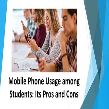 Mobile phone usage among students its pros and cons