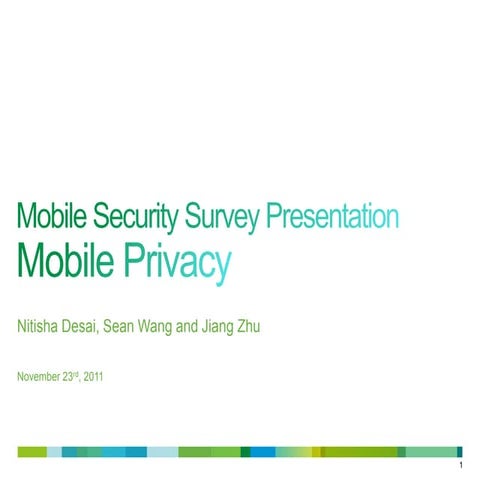 Mobile privacysurvey presentation