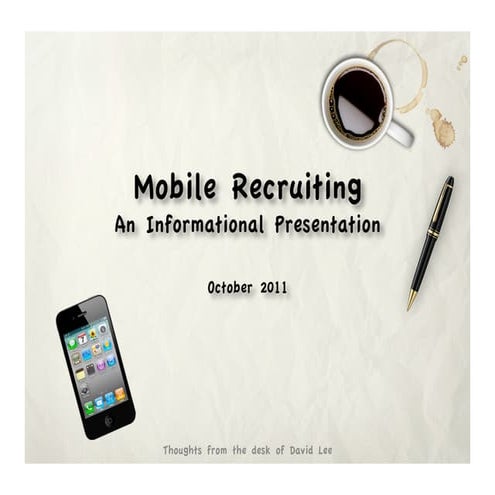 Mobile Recruiting (October 2011)