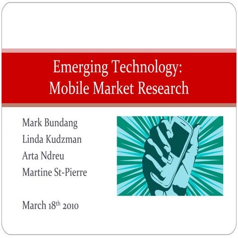 MBA 615 - Mobile Market Research - MIS project