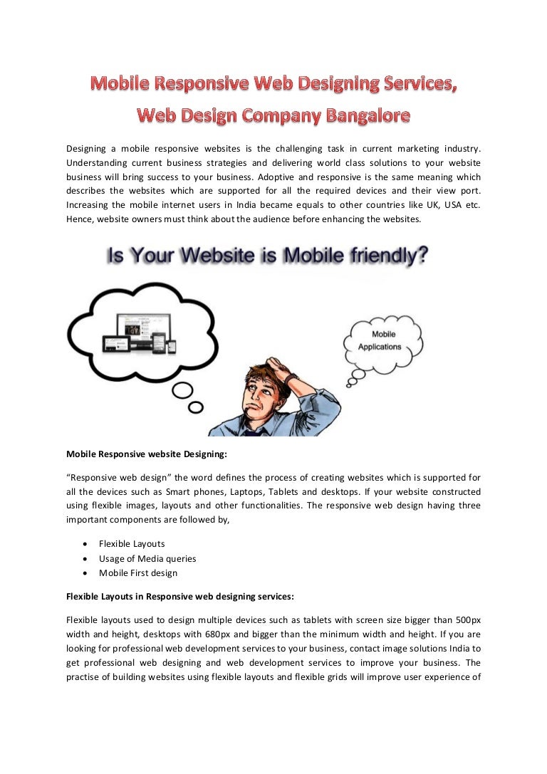 Responsive Web Design Company In Bangalore Responsive Web Design Company In Bangalore