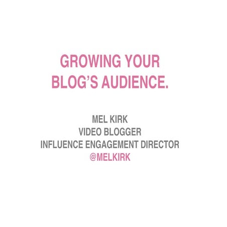 How to grow your blog's audience