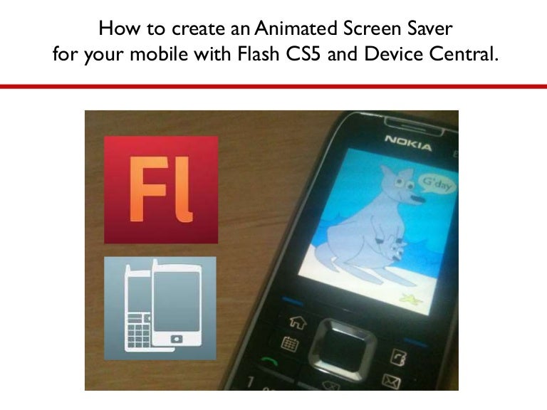how to make an animated screensaver