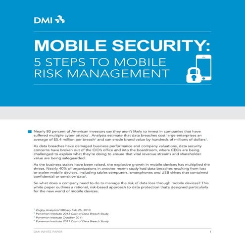 5 Steps to Mobile Risk Management