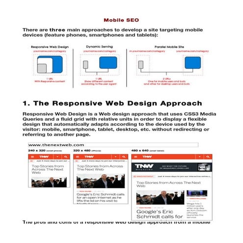 Mobile seo