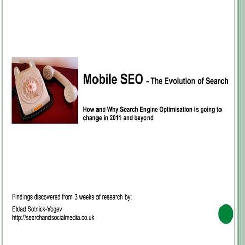 Mobile SEO - The Evolution of Search