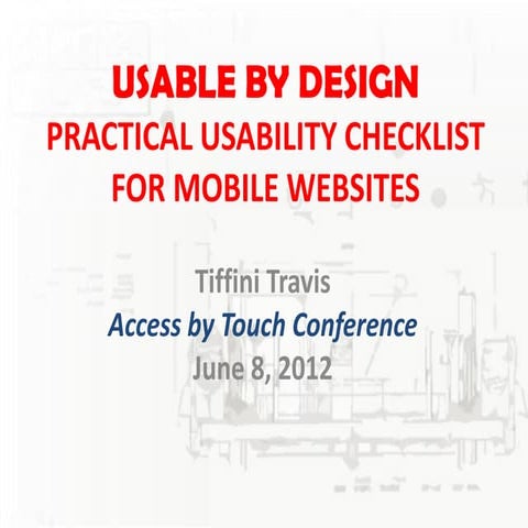 Mobile site usability