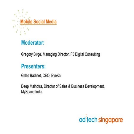 Mobile Social Media Adtech Singapore