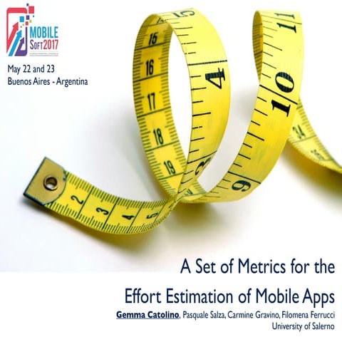 A Set of Metrics for the Effort Estimation of Mobile Apps
