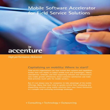 Accenture Accelerator for Mobile Field Service:  SAP