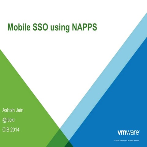 Mobile SSO using NAPPS