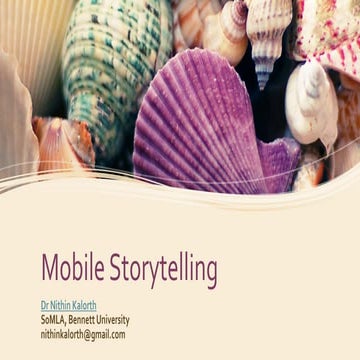 Mobile storytelling