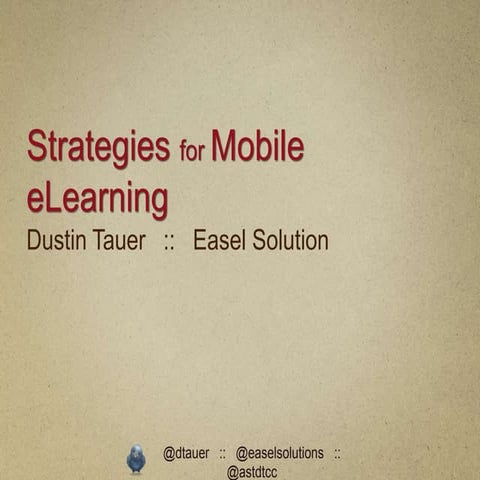 Strategies for Mobile eLearning