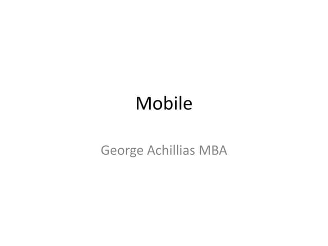 Mobile strategy and facts