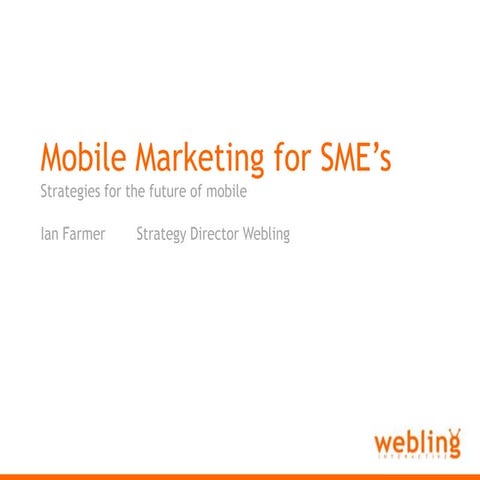 Mobile Strategy Considerations for SMB
