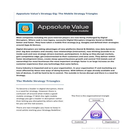 Mobile strategy triangles