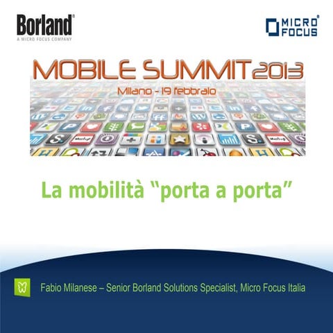 L'App store per applicazioni Enterprise: La mobilità porta a porta