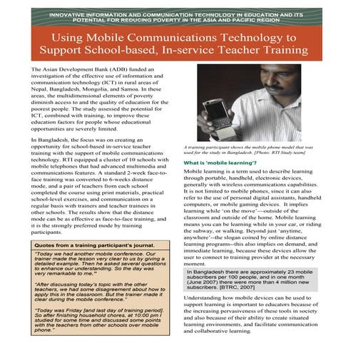 Mobile Teacher Training  S T E P  A P